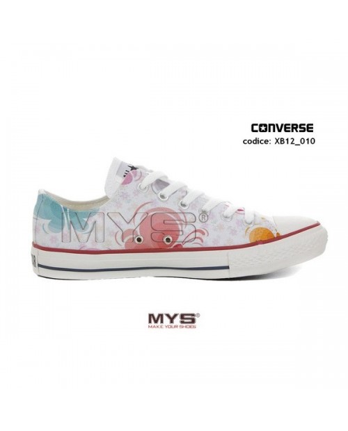 XB12_010 - CONVERSE ALL STAR LOW CUSTOMIZED Butterfly